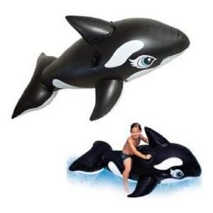 inflatable killer whale pool toy