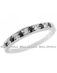Fancy-Black Diamond Wedding Ring Ring 14k White Gold by 
