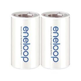 Universal Sanyo eneloop C-Size Adaptor for 1x Mignon/AA