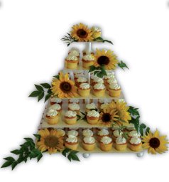 Dress My Cupcake Madison Modern Metal Cupcake Stand - Square 5 Tiered White - Stands, Displays, Trees for Cakes & Desserts Dress My Cupcake Madison Modern Metal Cupcake Stand - Square 5 Tiered White - Stands, Displays, Trees for Cakes & Desserts