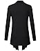 Messic Womens Open Front Long Sleeve Slim Soft Draped Cardigan Tops
