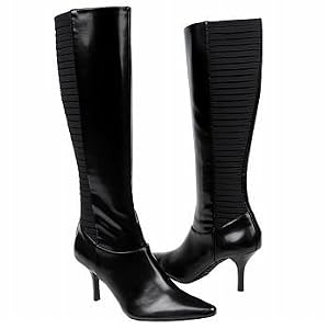 Calvin Klein Women's E7743 High Heel Tall Shaft Boot With Grossgrain Back Detailing