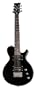 Dean Playmate EVO Junior Solid Body Electric Guitar, Classic Black, 3/4-Size