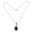 Handcrafted Artisan Jewelry Topaz Pendants with Chain 0.5 inches