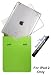 HHi iPad 2 Combo Pack – Letter Style Leather Sleeve (Green) + TPU Skin (Clear) + Crystal Clear Screen Protector + HHi Stylus Pen (Black)