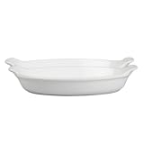 Le Creuset White Au Gratin Dishes, Set of 2