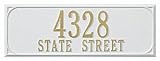 Whitehall Personalized Chalet Mailbox Side Plaque White (1947WG)