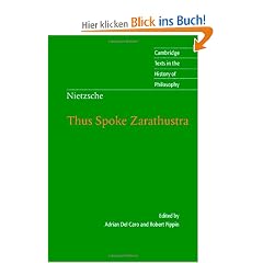 Nietzsche: Thus Spoke Zarathustra (Cambridge Texts in the History of Philosophy)