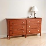 Prepac Furniture Berkshire Six Drawer Dresser