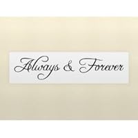 ALWAYS & FOREVER wall art quote decal