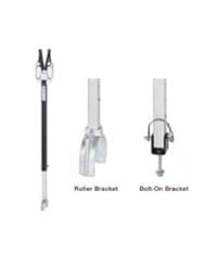 Single Detail Page Misc: AMRS-SP-400-RB * Swivl-Eze Deluxe Transom Saver 23"-35" Roller/Bolt - Swivl-Eze