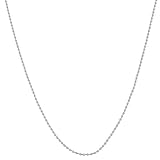Rhodiumplated Sterling Silver 1.5-mm Polished Bead Ball Chain (24 Inch)