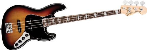 Fender American Deluxe Jazz Bass 3-Tone Sunburst Rosewood Fretboard