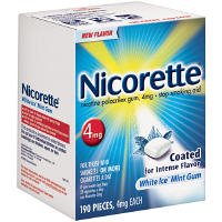 Nicorette White Ice Mint-190 Pieces, 7 ounces Packages