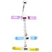 Glowstick Trio Chain Dangle Belly Ring