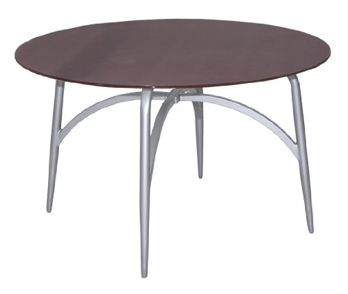 MBM 60.00.0403 Tisch Moreno Platin rund - Glas Caf&eacute;, 120 cm