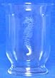 Individually Hand Etched Seahorse Small Glass Candle Shade 5.5"H Set / 2