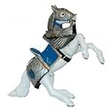 Armoured Reared Up Horse Blue