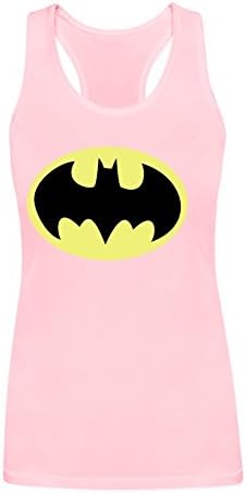 Youmay Women's DC Comics Men's Batman Basic Tank Tops XL Pink