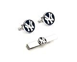 New York Yankees Cufflinks and Tie Bar Gift Set