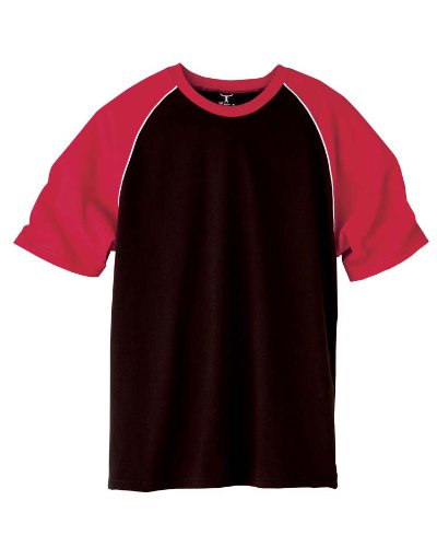 Hanes Adult 5.5 oz. Cotton Beefy Raglan T-Shirt with Piping