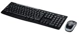 Logitech MK260 Tastatur und Maus schnurlos schwarz (deutsches Tastaturlayout, QWERTZ)