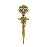 West African Fertility Doll Kruger Brass Letter Opener