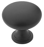 Amerock #BP53005-FB 1-1/4 Black Traditional Knob