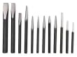 Westward 2AJB4 Punch And Chisel Set, 12 Pc