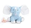 8" Blue Elephant Plush Stuffed Animal with Big, Floppy Ears
