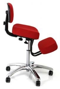 BetterPosture JAZZY Kneeling Chair with Back - Red