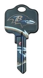 Baltimore Ravens Kwikset KW1 House Key