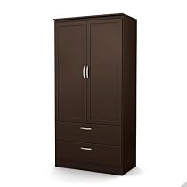 Big Sale South Shore Acapella Wardrobe, Chocolate