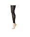 Steve Madden Women's Leopard Print Fishnet Footless Tight,Black,One Size