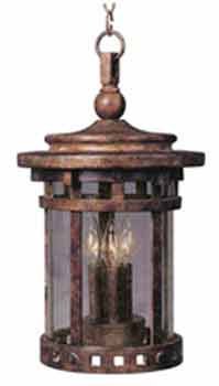 Santa Barbara 3 Light Cast Aluminum Outdoor Hanging Fixture