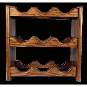 SOLID OAK WINE RACK