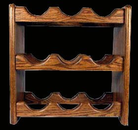 SOLID OAK WINE RACK