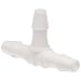 Value Plastics White Nylon Tube Fitting, 200 Series Barbed Tee, Tube ID