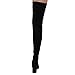 Cape Robbin Betisa-4 Women's Side Zip Block Heel Stretchy Snug Fit Thigh High Boots