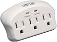 Tripp Lite 3 Outlet Portable Direct Plug-in Surge Protector/Suppressor (SK3-0)