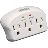Tripp Lite 3 Outlet Portable Direct Plug-in Surge Protector/Suppressor (SK3-0)