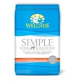Wellness Limited Ingredient Diet for Dogs with Food Sensitivities, Simple Food Solutions Rice & Salmon Dry Formula, 26 lb. Bag