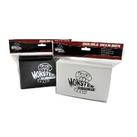  Monster Protectors Trading Card Double Deck Box with Self-locking Magnetic Closure - White