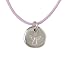Sterling Silver PSALM 91:11 Angel Pendant On Lavender Cord by Bob Siemon, 18