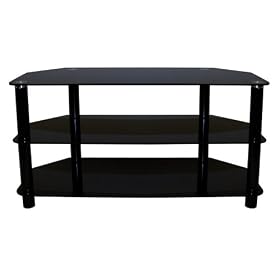 Icon - Glass Stand for LCD & Plasma TV Up to 50" - Black