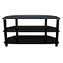 Icon - Glass Stand for LCD & Plasma TV Up to 50" - Black