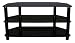 Icon - Premium Glass Stand for LCD & Plasma TV Up to 50" - Black