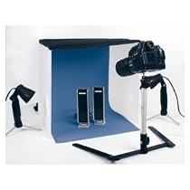 Mini photo studio including Lights, stands, tripod, light tent etc