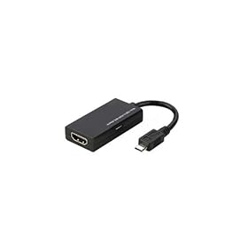 HandHelditems(TM) MHL Adapter Micro USB to HDMI For Samsung i9100 Galaxy S 2 - Black (Package include a HandHelditems Sketch Stylus Pen)