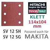 Hitachi SP f. Klett Schwingschleifer 114x104 K180 Schleifpapier [passend für Hitachi, Makita]